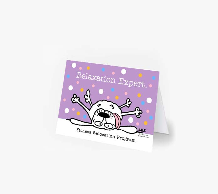 relaxation expert fitness relocation program greeting cards