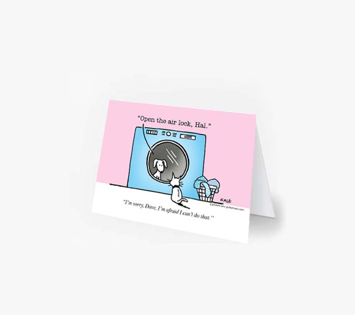 open the air lock hal im sorry i cant do that dave greeting cards