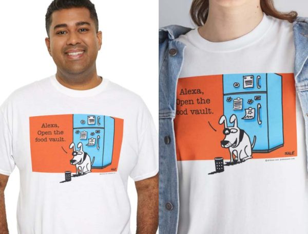 alexa open the food vault t-shirt