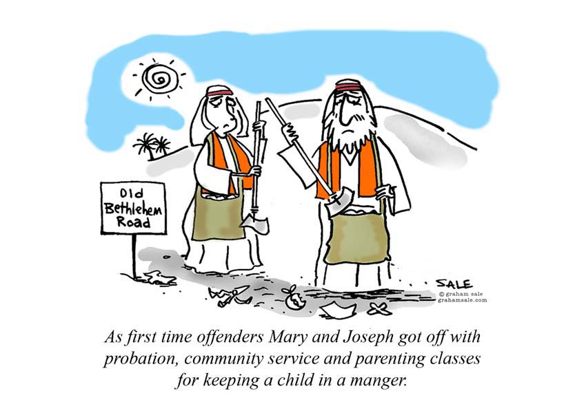 mary and joseph get parenting classes and probation for keeping a child in a manger
