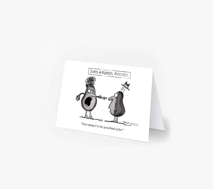 stop telling me im the good kind of fat greeting cards
