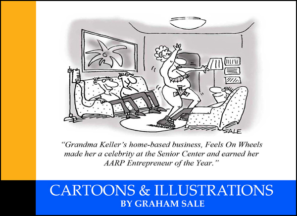 Graham Sale Funny Cartoons & Illustrations Book