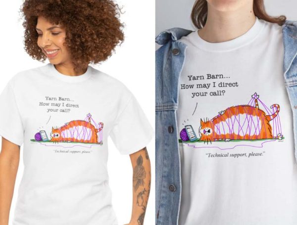 ct yarn barn technical services please t-shirt