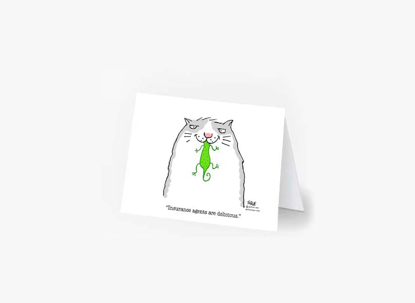 insurance agents are delicious greeting cards