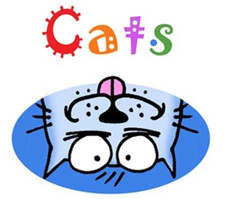 Funny Cat Cartoon Products Pets