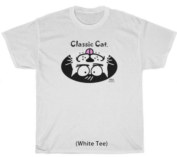 CLASSIC CAT WHITE TEE