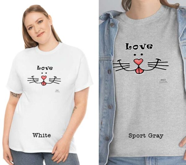 cat love face t-shirts