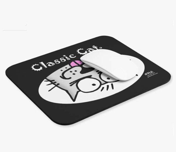 CLASSIC CAT BLACK MOUSEPAD