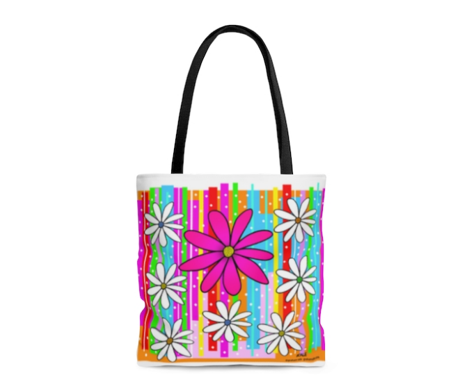 DAISY FLOWERS TOTE BAGS