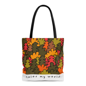 color my world fall wholesale tote bags