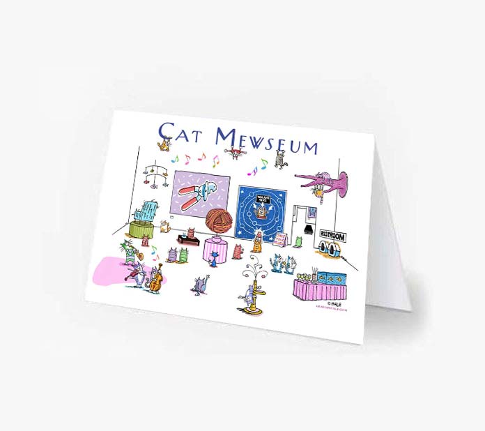 cat mewseum greeting cards