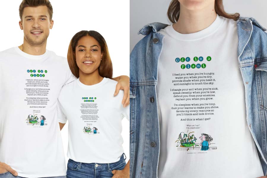 ode to a plant t-shirt