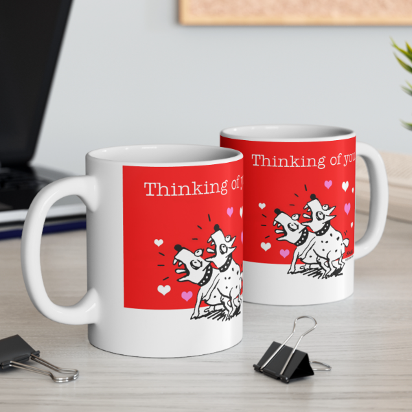 thinking of you dog mug