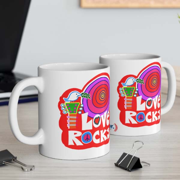 love rocks mug