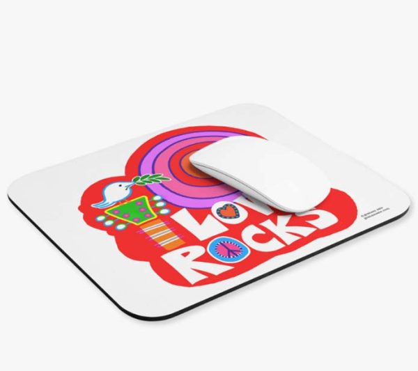 love rocks mousepad