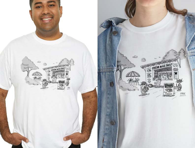 cat food truck t-shirt
