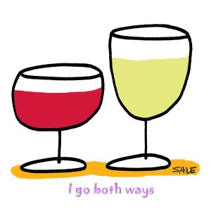 i go both ways red and white wine
