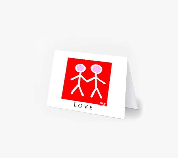 love figures women greeting cards