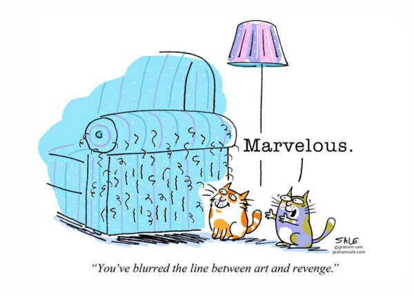 i love the way you've blurred the lines between art and revenge cats