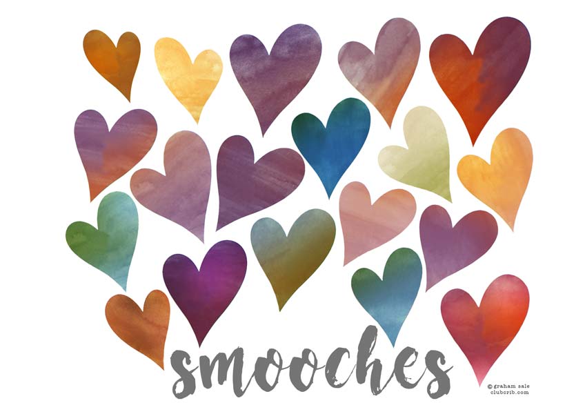 smooches hearts