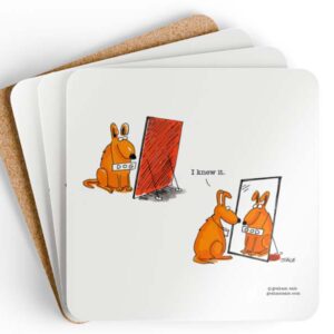 dog god drink coaster set