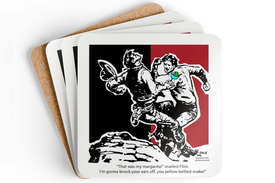 cowboys that was my margarita drink coaster set