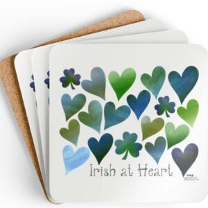 irish at heart drink coaster set