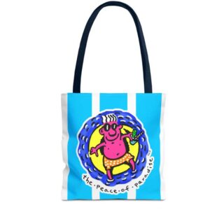 peace of paradise fashion tote bag