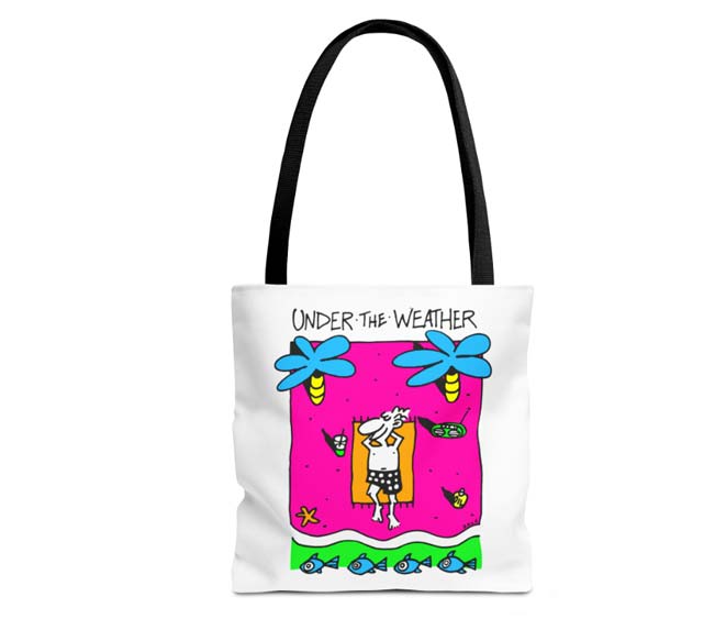 under the weather fashion tote beach bag