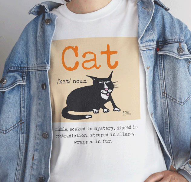 cat a riddle soaked in mystery dipped in contradiction steeped in allure wrapped in fur t-shirt
