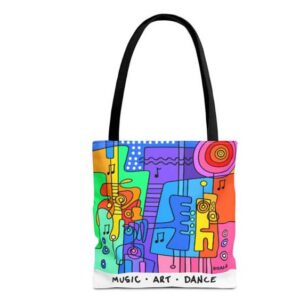 music art dance fashion general tote bags
