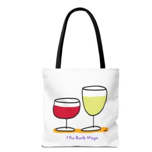 i go both ways tote bag