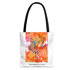 keep designing your journey fashion tote bag