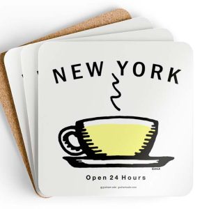 new york open 24 hours drink coasters