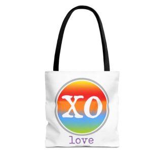 pride love xo fashion tote bag