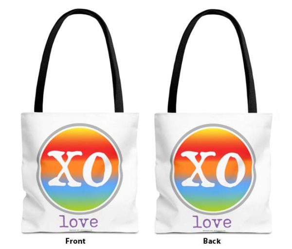 pride love xo fashion tote bag