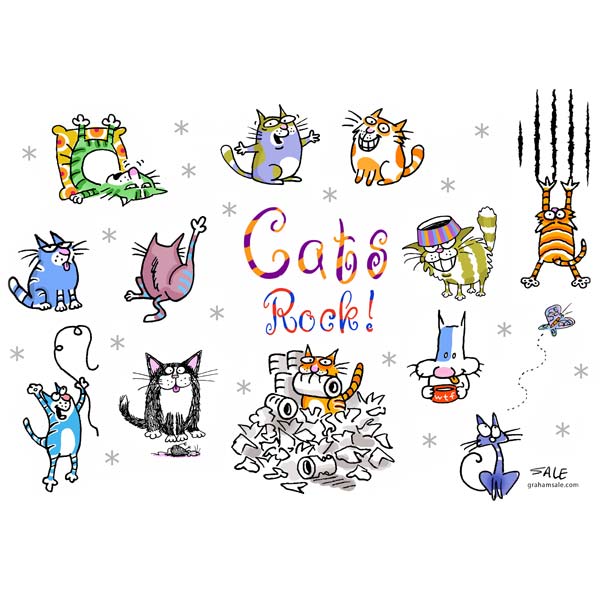 cats rock art puzzle