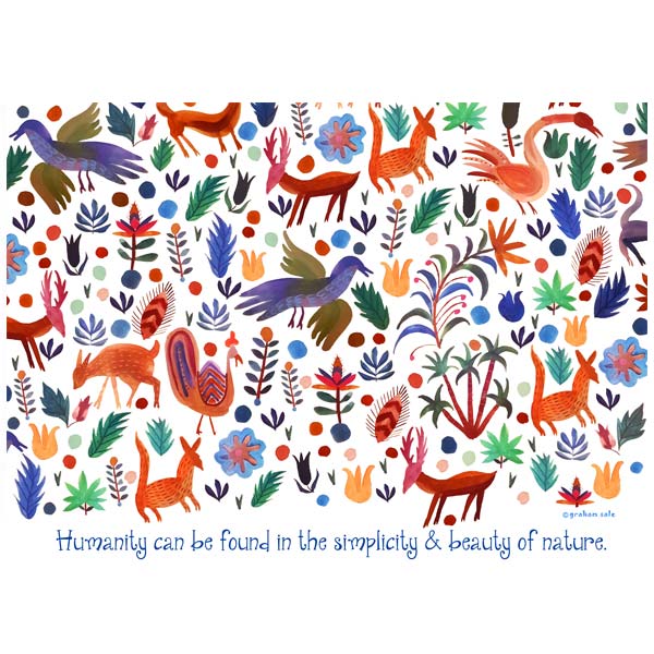 humanity can be found in the simplicity and beauty of nature art puzzle