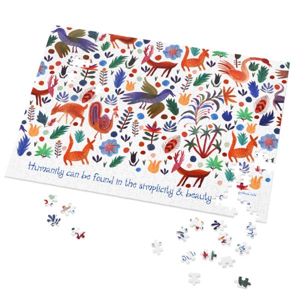 humanity can be found in the simplicity and beauty of nature art puzzle