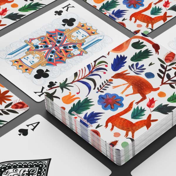 forest life playing cards