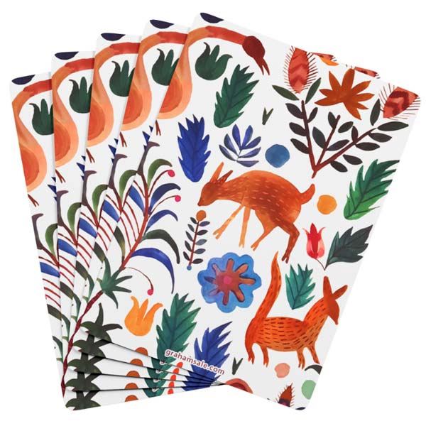 forest life playing cards