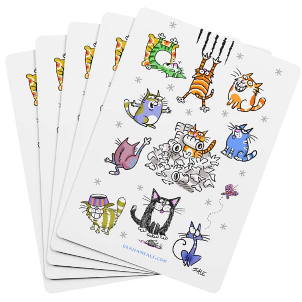 cats rock playing cards