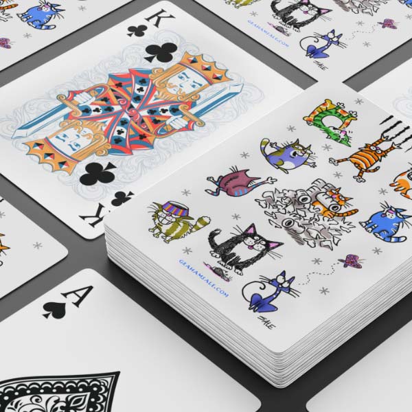 cats rock playing cards