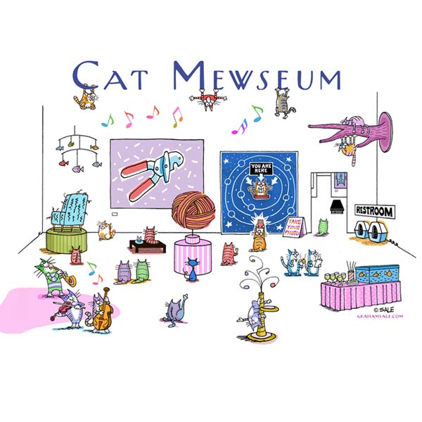cat mewseum art puzzle