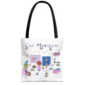 cat mewseum tote bag