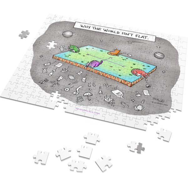 why the earth isnt flat art puzzle