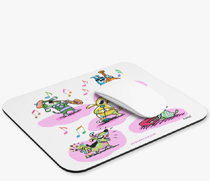 music dogs mousepad