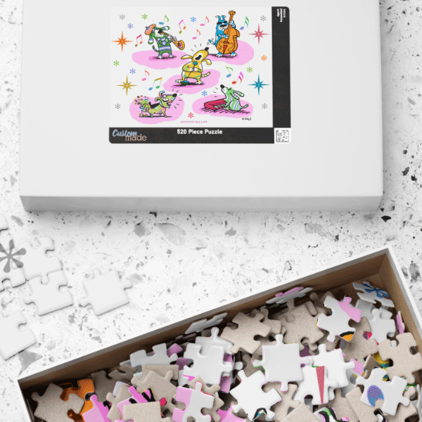 music dogs puzzle box